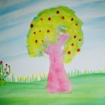 spring watercolor painting